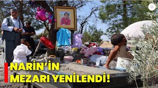 NARİN GÜRANIN MEZARLIĞI MERMER İLE KAPLANDI vizyonnettv narin [upl. by Barnabas]