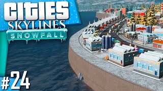 Cities Skylines Snowfall  Part 24 [upl. by Hanavas]