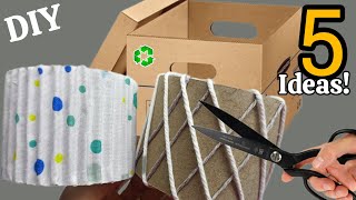 Transforming Cardboard  5 DIY Organizers for Storage That Will Amaze You  SUPERB DIY Recycle2024 [upl. by Noll831]