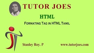 formatting Tags in Html Tamil class2 [upl. by Aynekat]