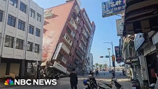 Magnitude 74 earthquake rattles the coast of Taiwan [upl. by Tubb836]