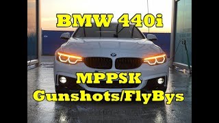 BMW 440i w MPPSK  Coldstart Flybys and more BurblesCracklesGunshots [upl. by Etteve635]