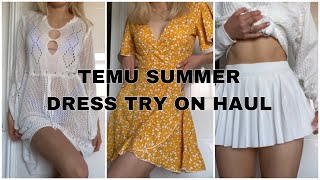 TEMU SUMMER DRESS TRY ON HAUL [upl. by Pendergast]