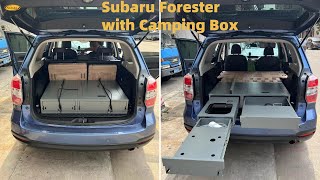 SUV metal camping box  China  bed and kitchen system  Super Light Weight removeable in 1 minute [upl. by Eirolam806]