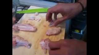 COMO LIMPIAR Y PREPARAR LAS ALITAS DE POLLO [upl. by Ecirual182]