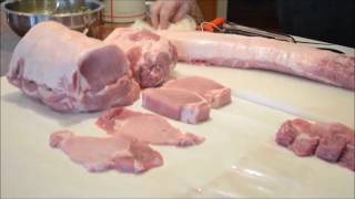 How to cut a boneless pork loin 10 ways [upl. by Aitital]