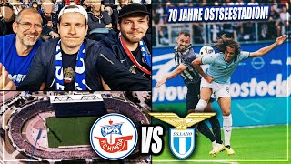 JUBILÄUMSSPIEL IM OSTSEESTADION 🔥 Hansa Rostock  Lazio Rom Stadion Vlog  Generalprobe vor 3 Liga [upl. by Adnalohs]