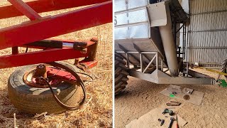 7 The Absolute Carnage Continues  Snapped Shaft On The Chaser Bin  Wheat Harvest Australia 2023 [upl. by Ailalue927]