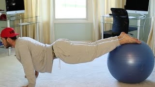 At Home Workouts Stability Ball Training [upl. by Nitsyrc788]