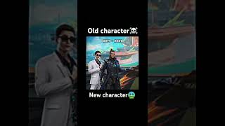 Old character vs new character ff freefireindia shortvideo gaming [upl. by Herold]