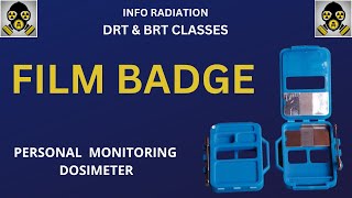 film badge dosimeter  personal monitoring device  radiology  drt and brt classes [upl. by Noy89]