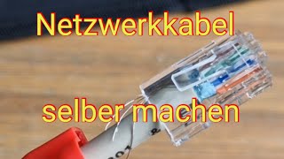 Netzwerkkabel selber machen so geht´s [upl. by Rofotsirk146]