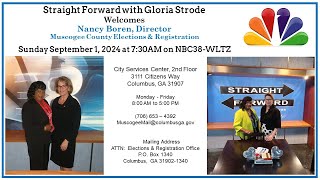 Straight Forward with Gloria Strode and Nancy Boren Director of Elections amp Registration [upl. by Poree]