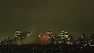 2023 New Years Eve Fireworks in Calgary Alberta Canada [upl. by Knut]