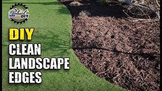 DIY CLEAN Landscape Edges  Natural Live Edge Mulch Beds [upl. by Erfert467]