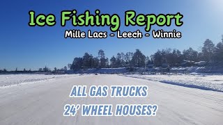 Ice Fishing Report Leech Lake Lake Winnie and Mille Lacs Lake 02162024 [upl. by Elleraj946]