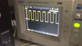 Stm32f7Disco board  Simple Oscilloscope [upl. by Dusza961]