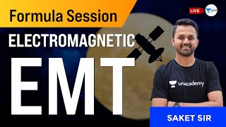 Revise All Formula of Electromagnetics EMT  Formula Session  Saket Verma [upl. by Uba]