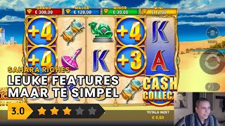 Gokkast Review Sahara Riches  Cash Collect Playtech [upl. by Adaha]