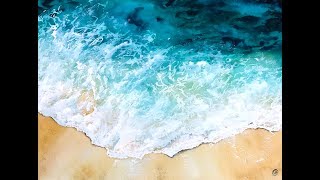 Ocean Water in Watercolors Painting Tutorial [upl. by Eintruoc646]