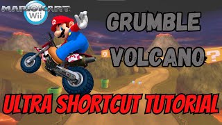 ULTRA SHORTCUT TUTORIAL  Grumble Volcano  Mario Kart Wii [upl. by Aztin]