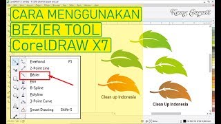 Menggunakan Bezier Tool pada CorelDRAW 7 [upl. by Jehovah]