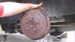 Seized Brake Drum Removal Dodge Caravan [upl. by Conti]