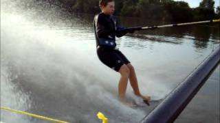 WORST BAREFOOT SKI WIPEOUT EVER [upl. by Judon]