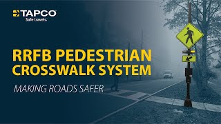 TAPCO RRFB Pedestrian Crosswalk System [upl. by Huberman]