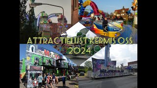 Attractielijst kermis Oss 2024 [upl. by Odella]