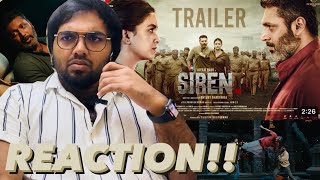 Siren  Official Trailer  REACTION  Jayam Ravi Keerthy Suresh  GV Prakash Kumar [upl. by Ahpla]