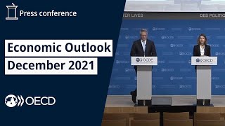 OECD Economic Outlook December 2021  Press Conference [upl. by Honeyman]