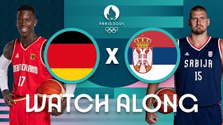 Germany v Serbia  Mens Olympic Basketball Tournament Paris 2024  Watch Along ⚡🏀 [upl. by Aleira]