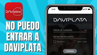 No Puedo Entrar A Mi Daviplata SOLUCIÓN [upl. by Noemis]