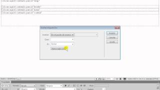 maquetacion con css usando etiqueta div con dreamweaver 12 [upl. by Aika]