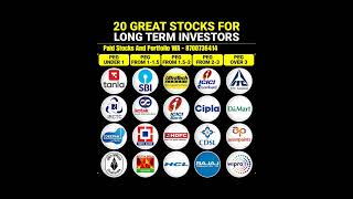 20 Great Stocks For Long Term Investment 📈  Best stocks for long term investment stockmarket [upl. by Gal]