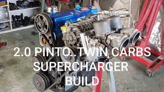 20 PINTO 2 CARBS 1 SUPERCHARGERTHE BEGINNING [upl. by Leanatan]