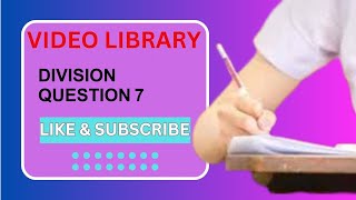 HS ASSESS J DIV Question 7A [upl. by Ananna]