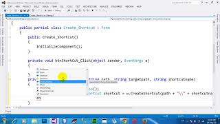 Create shortcut executable programmatically using C NET 2012 [upl. by Hutchings]