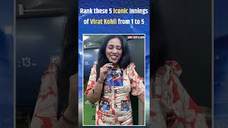 Cricket Rank 5 Iconic Innings of Virat Kohli ytshorts [upl. by Douglas105]