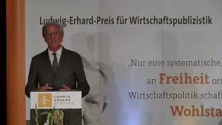 LudwigErhardPreis für Wirtschaftspublizistik 2021 Ansprache des Preisträgers Wolfgang Reitzle [upl. by Sirtemed]