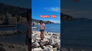 Rapallo town in Italy strand beach [upl. by Olnton]