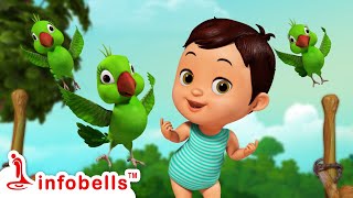 Aaye Re Aye Tiye Naye Bhor Niye  Bengali Rhymes and Baby Song  Infobells bengalirhymes [upl. by Anisamot547]