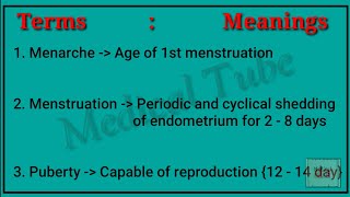 Important Gynecology and obstetrics Terminology For Medical Student  35 Medical Terminology FNP [upl. by Jereld]