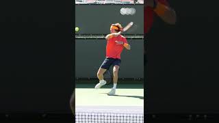 Andrey Rublev Forehand slowmotion shorts slowmotion [upl. by Dera810]