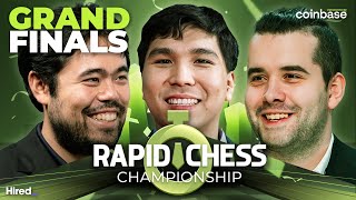 GRAND FINALS DAY Who Will Win 650K Rapid Chess Championship ft Hikaru Nepo So amp Andreikin [upl. by Siravat]