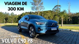 É POSSÍVEL VIAJAR DE CARRO ELÉTRICO NO BRASIL Teste de Autonomia do Volvo C40 Recharge P8  AutoIN [upl. by Enelrae440]