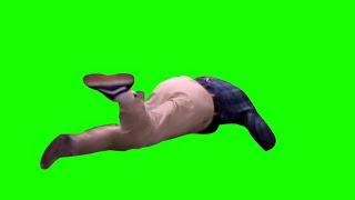 Gibby falling  Green screen [upl. by Icyak141]