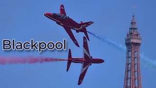 Red arrows display hear the pilots Blackpool airshow [upl. by Atiniuq]