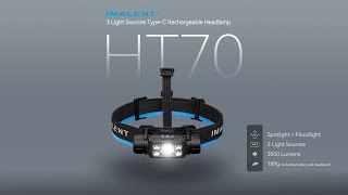 IMALENT HT70 Headlamp Triple Light Sources [upl. by Maeve192]